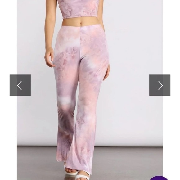 Tie Dye Windsor Flare Pants - Picture 2 of 4